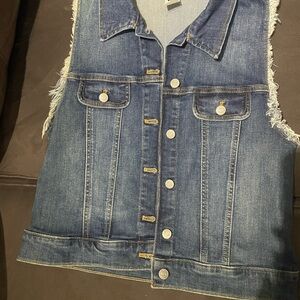 Zumba Fitness Denim Vest with White Logo